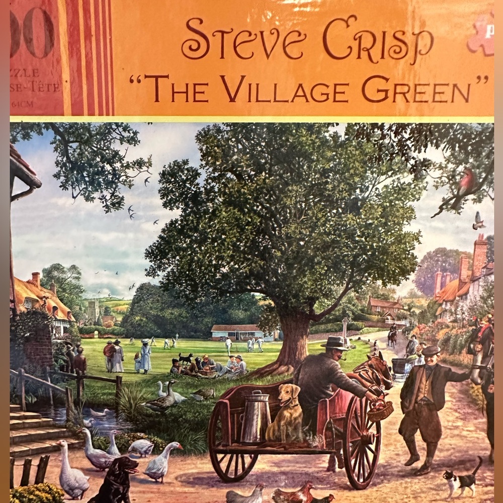 1000 Piece Jigsaw Puzzle PaperCity Puzzles Steve Crisp The Village Green New
